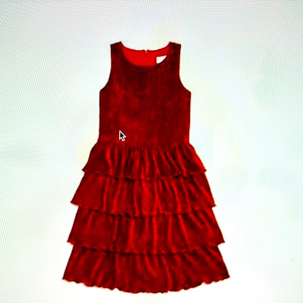BCBGirls Red Tiered Ruffled Formal Dress for Girls